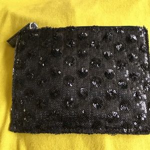 Sequined evening clutch